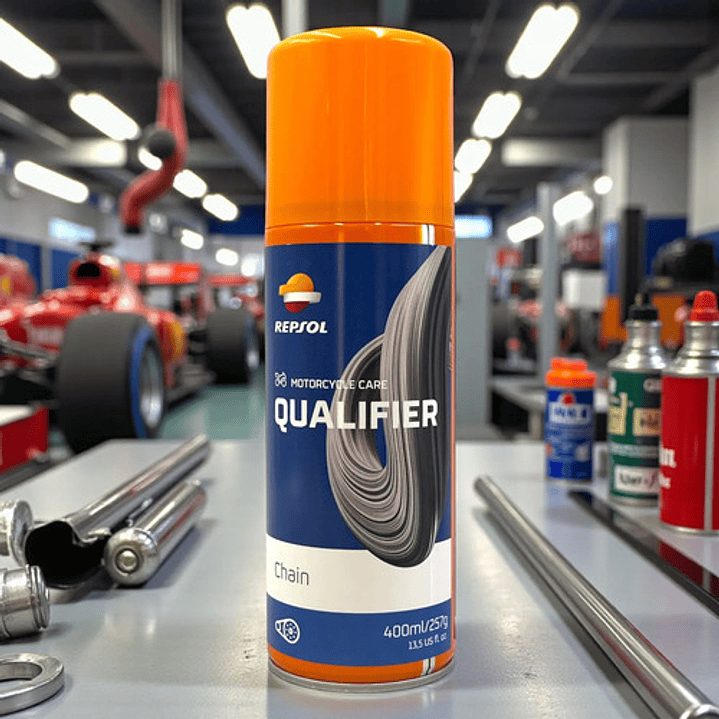 Lubricante Repsol Para Cadena De Moto Qualifier Chain 400ml 1