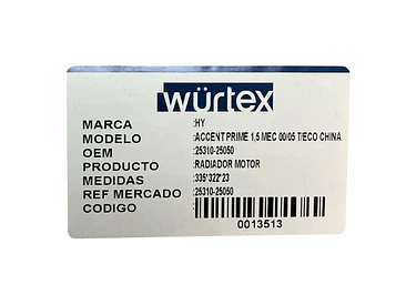 Radiador Motor Para Hyundai Accent Prime 1.5 2000-2006 3