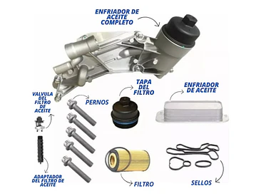Enfriador De Aceite Completo Para Chevrolet Sonic1.6 2011-16 2