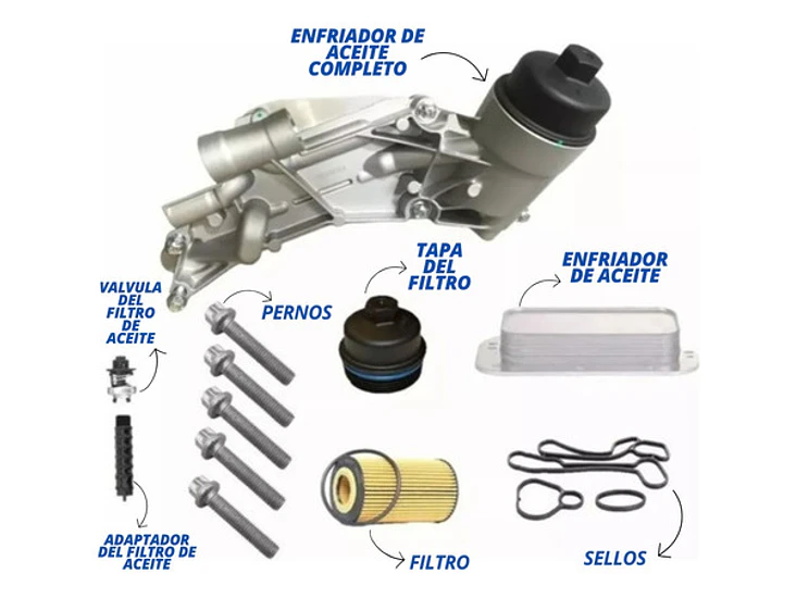 Enfriador De Aceite Completo Para Chevrolet Cruze1.8 2010-17 2