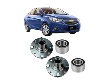 Mazas Delantera + Rodamiento Para Chevrolet Sail 1.4 2011-17 1