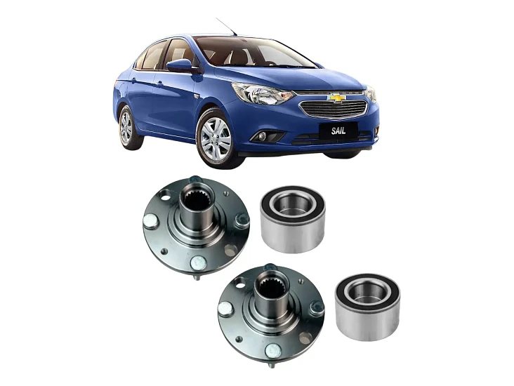 Mazas Delantera + Rodamiento Para Chevrolet Sail 1.4 2011-17 1