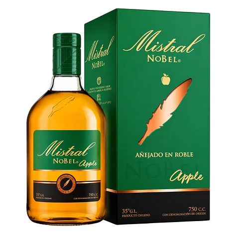 Pisco Mistral Nobel Barrica Tostada 750cc