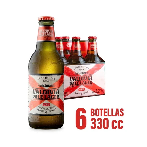 Pack 6 un. Cerveza Kunstmann Torobayo Pale Ale 5.2° 330 cc