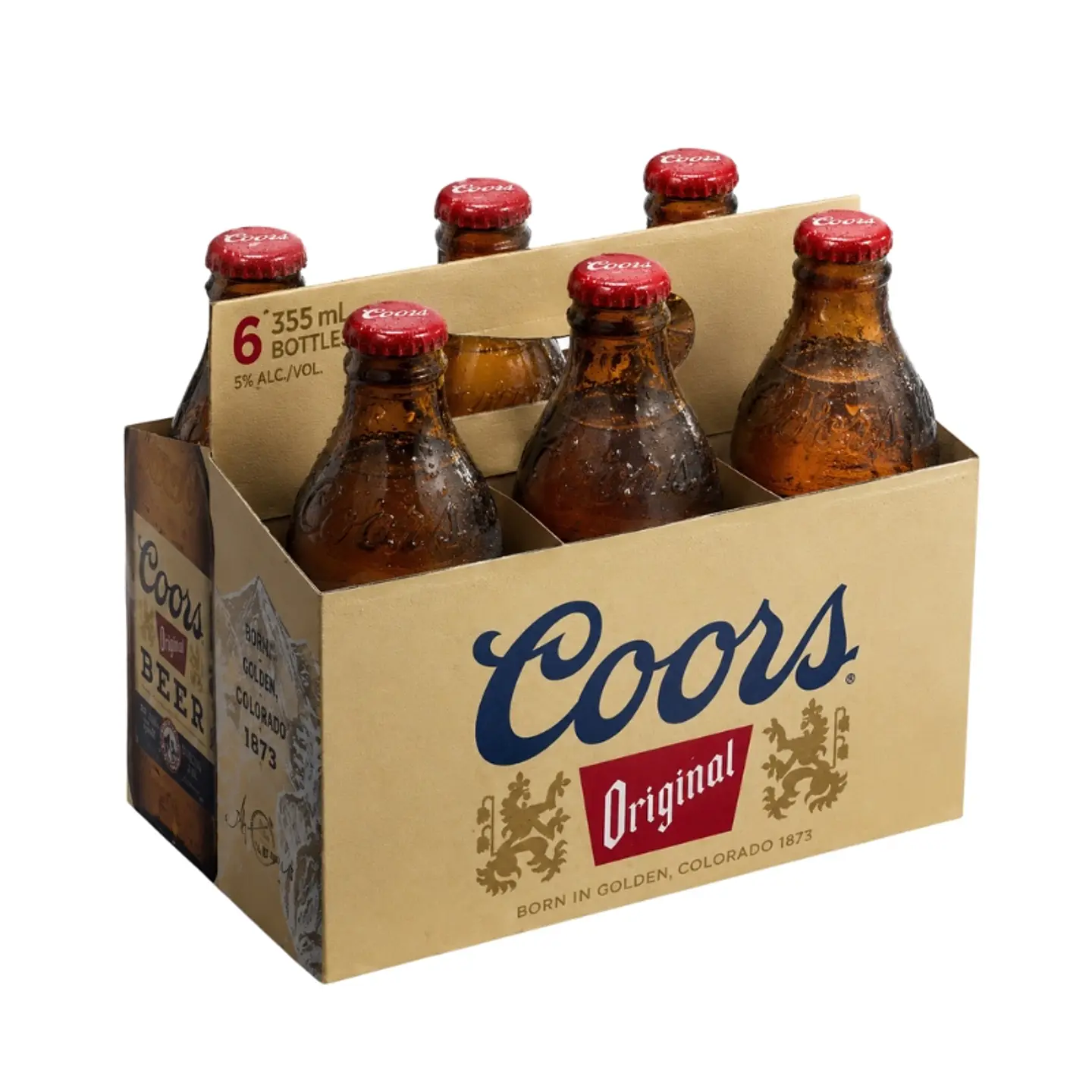 Pack 6 un. Cerveza Coors Lager 5.0° 355 cc 2