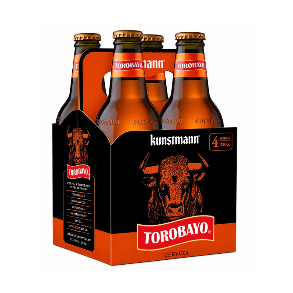 Pack 4 un. Cerveza Kunstmann Torobayo Pale Ale 5.0° 330 cc 2