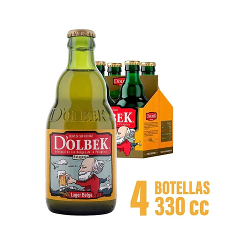 Pack 4 un. Cerveza Dolbek Pampa Ale 5.5° 330 cc