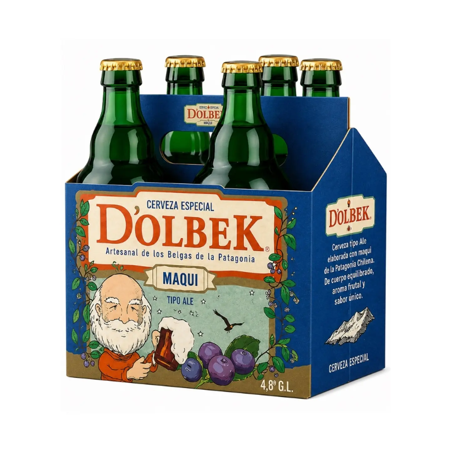 Pack 4 un. Cerveza Dolbek Maqui Pale Ale 4.8° 330 cc 2