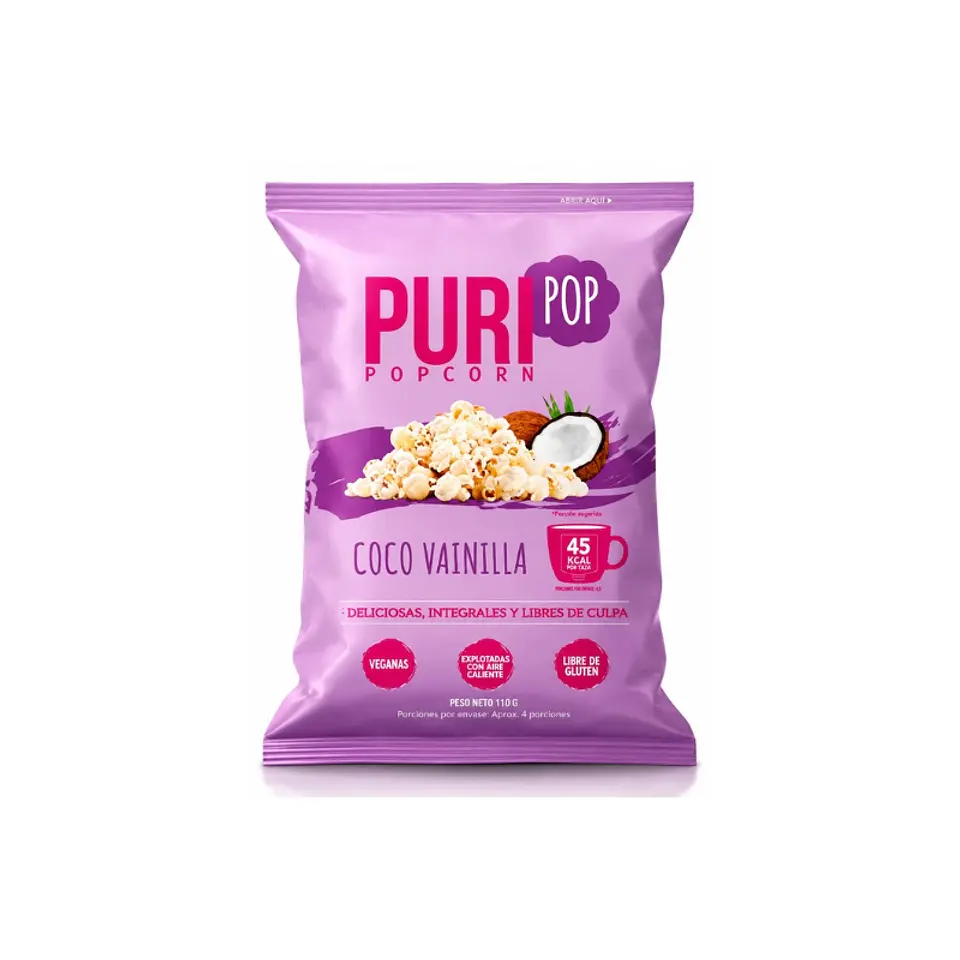 Puripop Popcorn Coco Vainilla 25gr 1