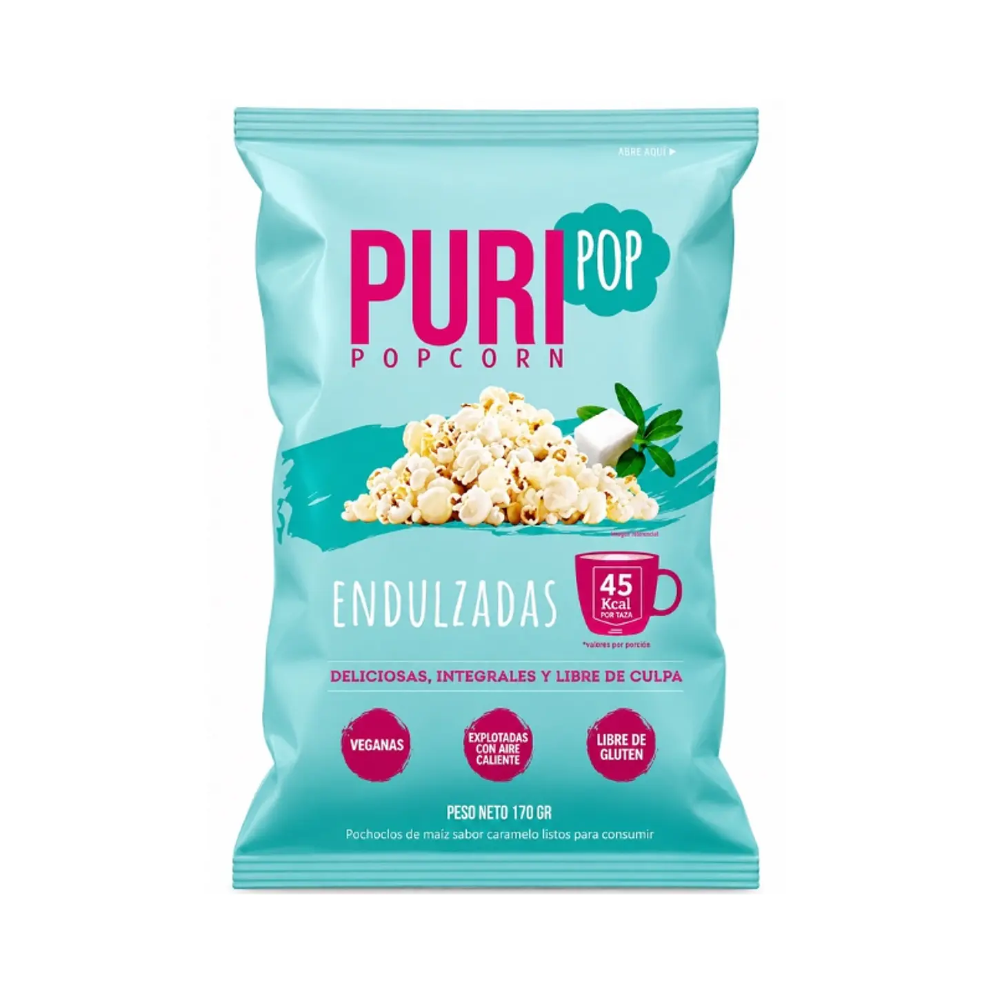 Puripop Popcorn Endulzada 170gr 1
