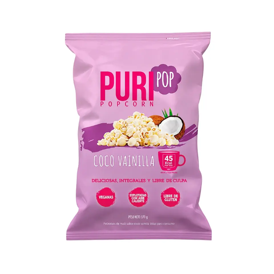 Puripop Popcorn Coco Vainilla 170g 1