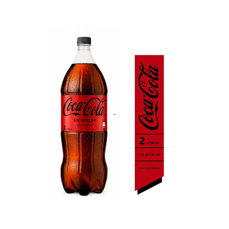 Coca Cola Sin Azúcar 2 Litros 1