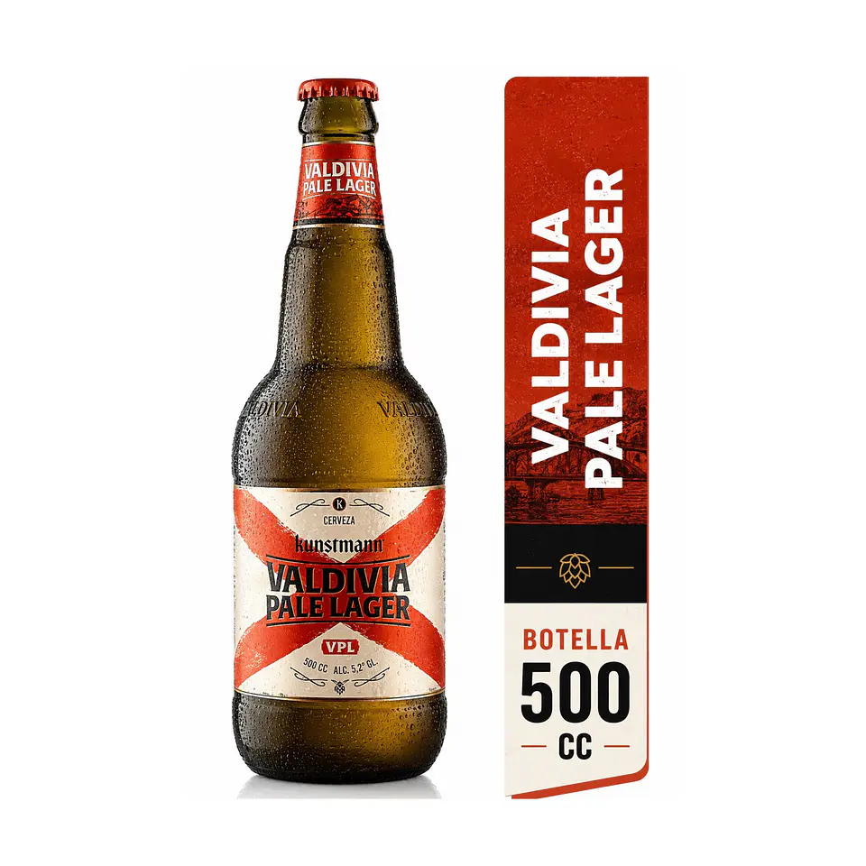 Cerveza Kunstmann Valdivia Pale Lager 5.2° 500 cc 1