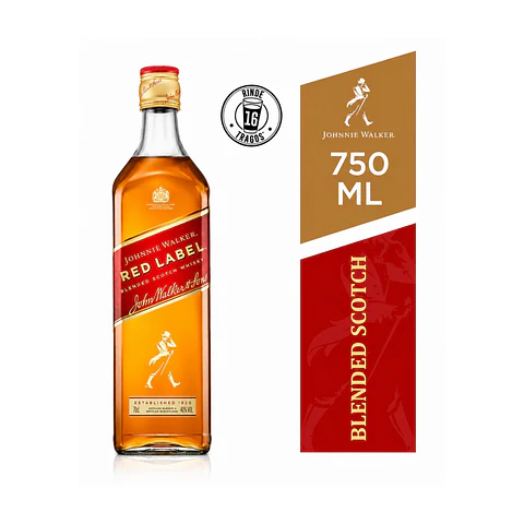 Whisky Johnnie Walker Red Label 40° 750 cc
