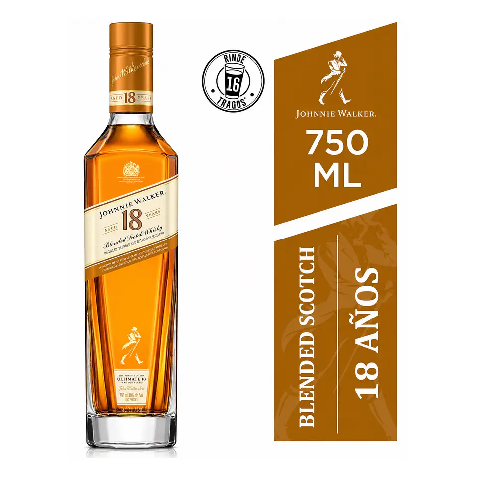 Whisky Johnnie Walker 18 Años 750 cc 1