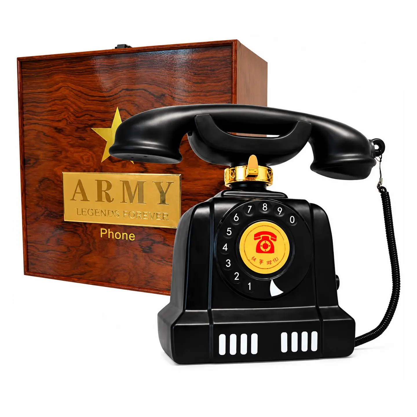 Whisky ArmyTeléfono 1.5 L + CajaDe Madera  1