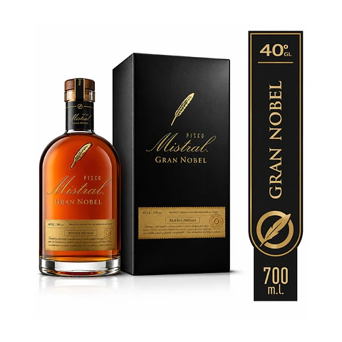 Pisco Mistral Gran Nobel Reserva Privada 40° 700 cc