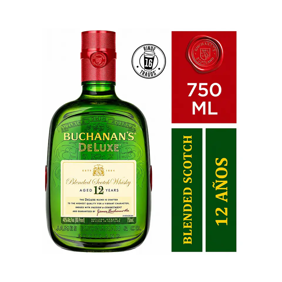 Whisky Buchanan's Deluxe 12 Años 750 cc 1