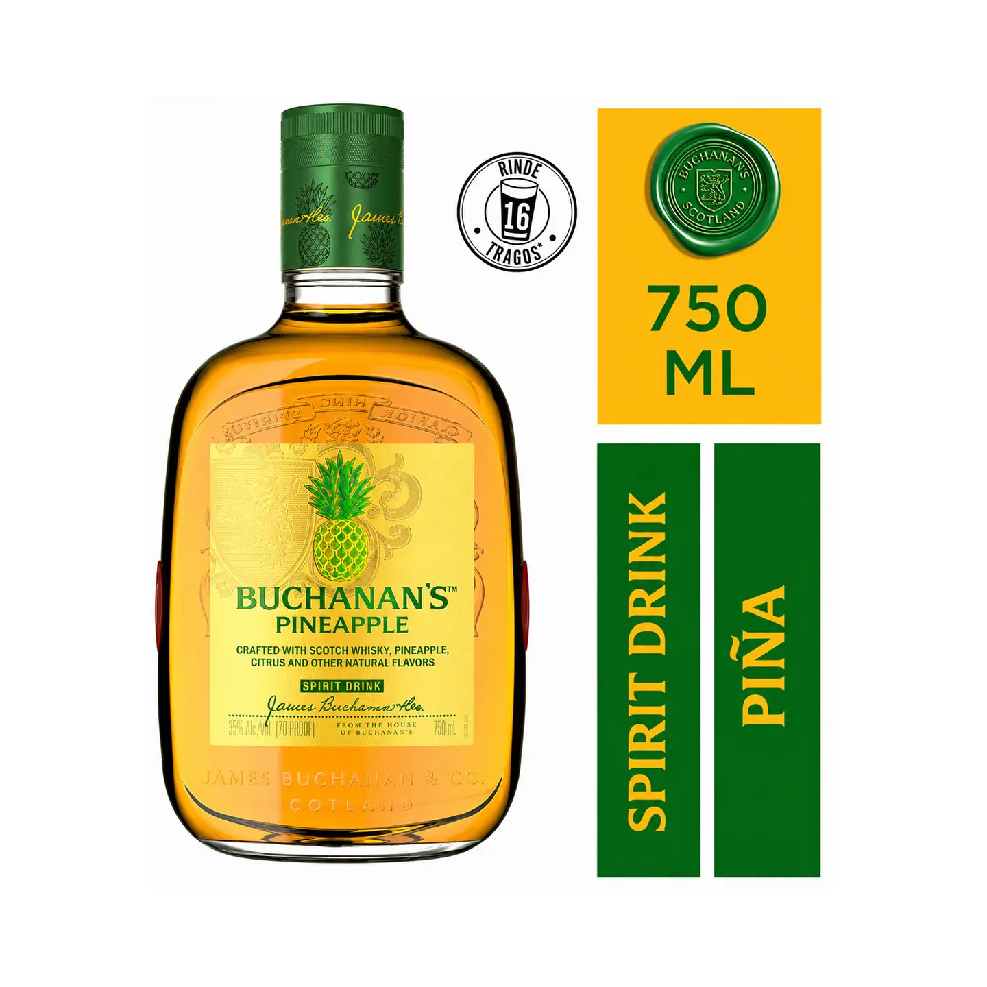 Whisky Buchanan's Piña 35° 750 cc 1