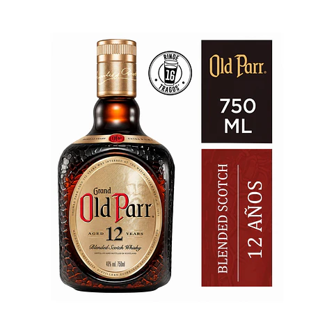 Whisky Old Parr 12 Años 40° 750 cc