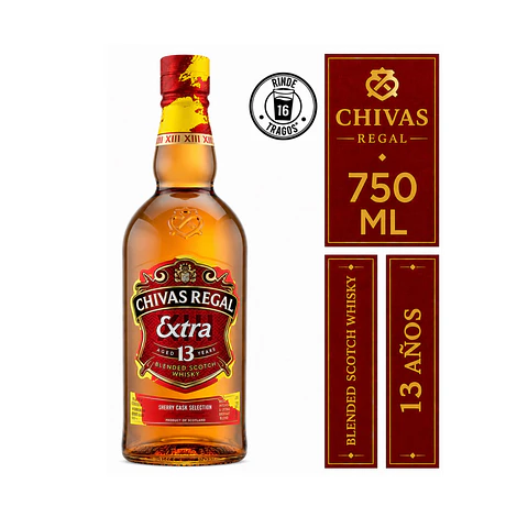 Whisky Chivas Regal Extra 13 Años 40° Emocional 750 cc