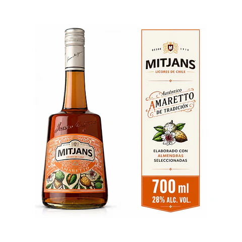 Licor Mitjans Amaretto 20° 750 cc