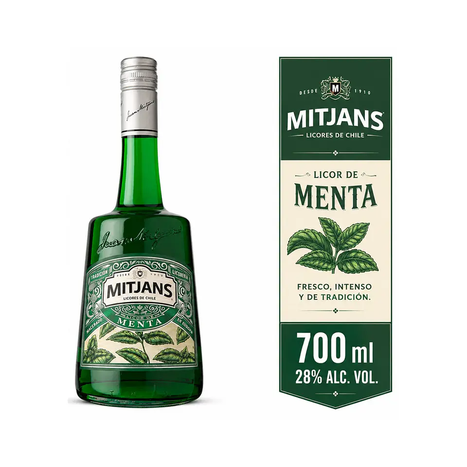 Licor Mitjans Menta 20° 750 cc 1