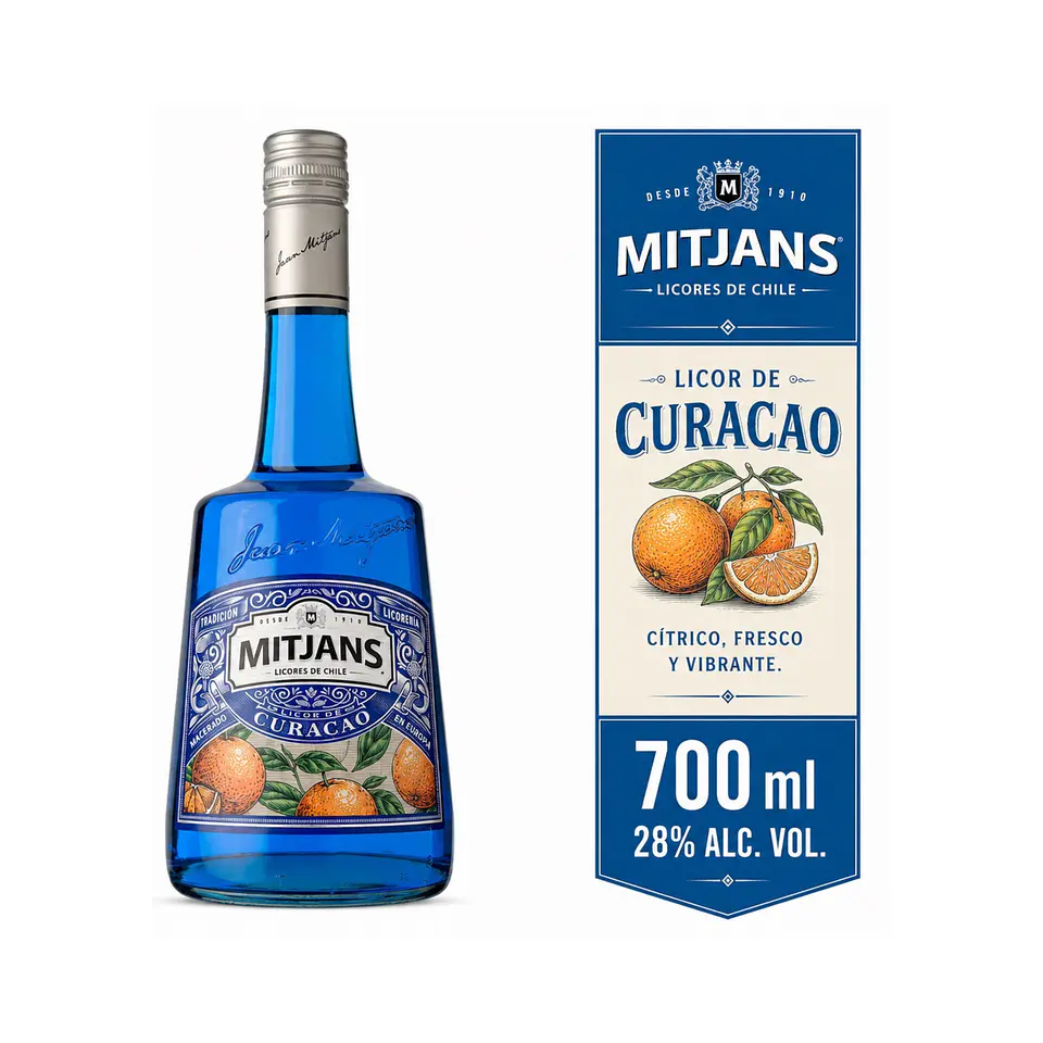 Licor Mitjans Curaçao 20° 750 cc 1