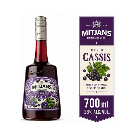 Licor Mitjans Cassis 20° 750 cc