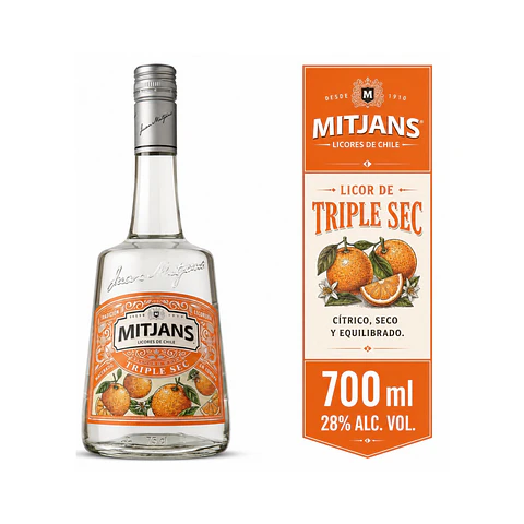 Licor Mitjans Triple Sec 20° 750 cc