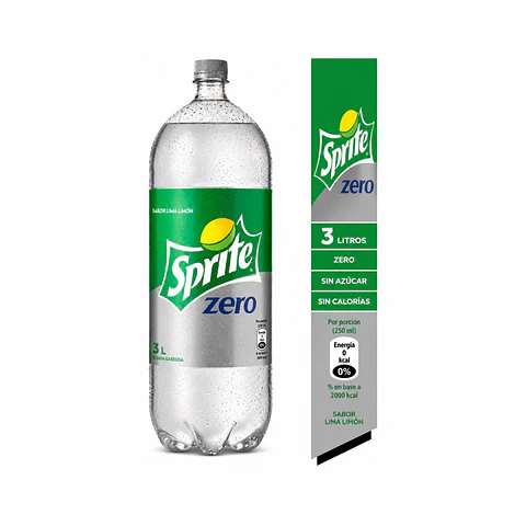 Bebida Sprite Sin Azúcar 3 L