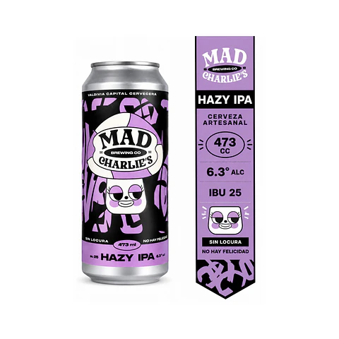 Cerveza Mad Charlies Hazy IPA Lata 473cc