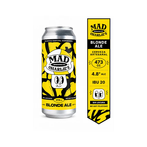 Cerveza Mad Charlies Blonde Ale Lata 473cc