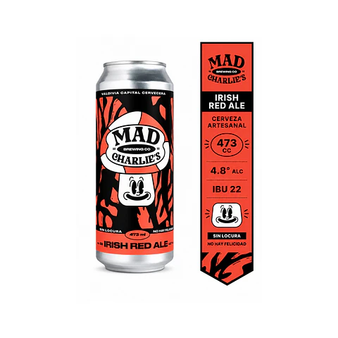 Cerveza Mad Charlies Irish Red Lata 473cc