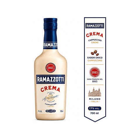 Licor Crema Ramazzotti Cappuccino 17° 700 cc