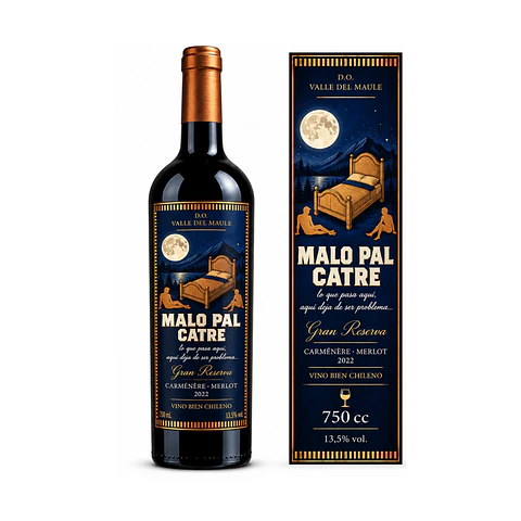 Malo Pal Catre Gran Reserva Carménère Merlot 750cc