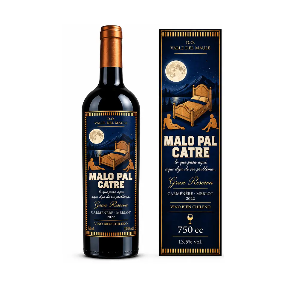 Malo Pal Catre Gran Reserva Carménère Merlot 750cc 1