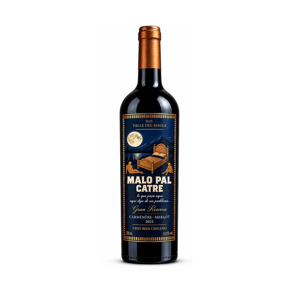 Malo Pal Catre Gran Reserva Carménère Merlot 750cc 2