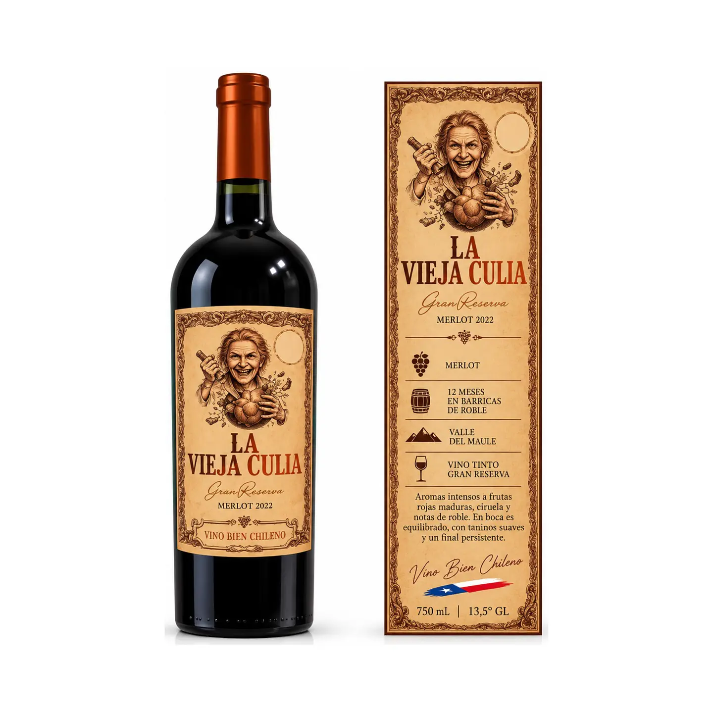 La Vieja Culia Gran Reserva Merlot 750 ml 1