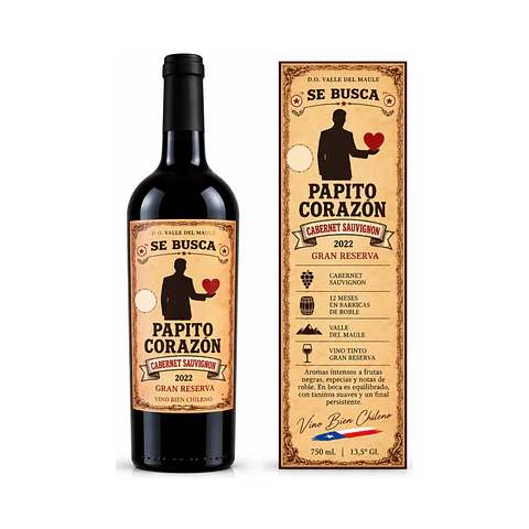 Papito Corazón Gran Reserva Cabernet Sauvignon 750 ml