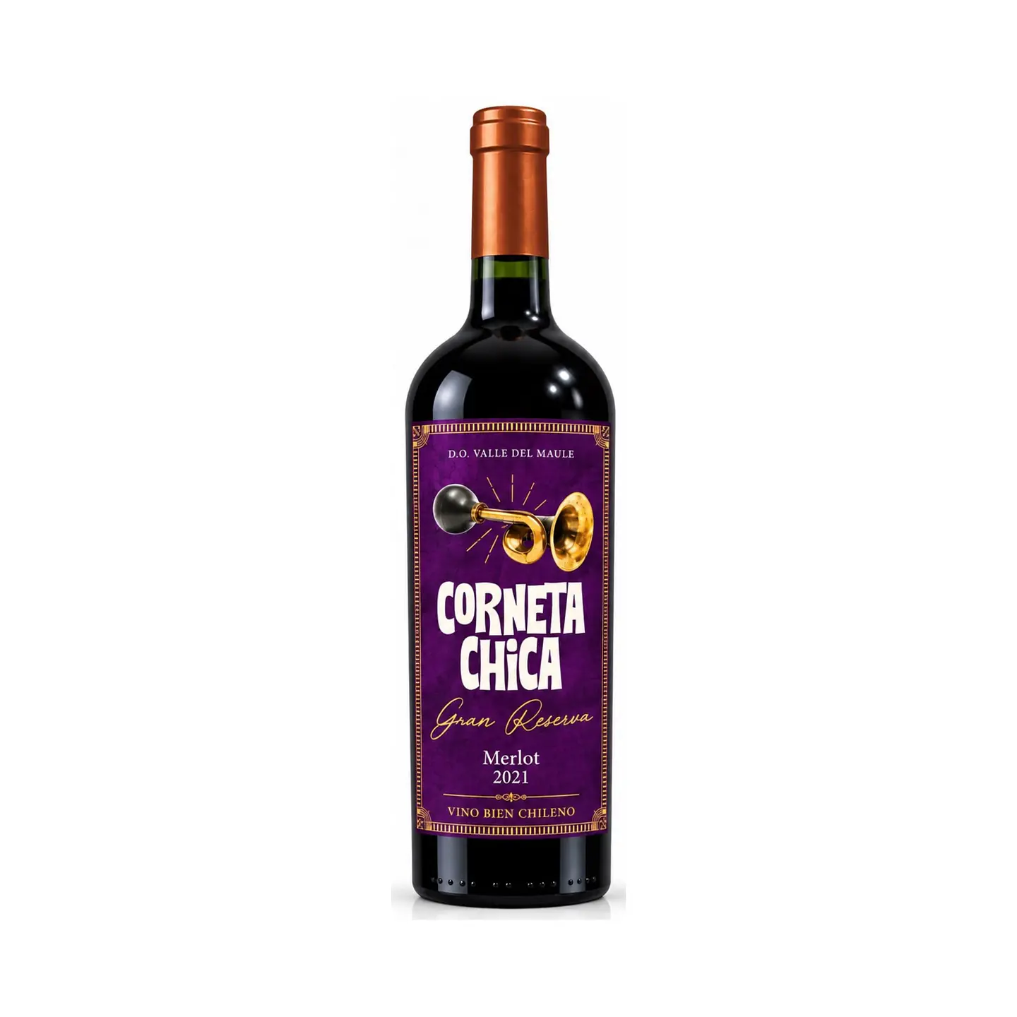 Corneta Chica Gran Reserva Merlot 750 ml 2