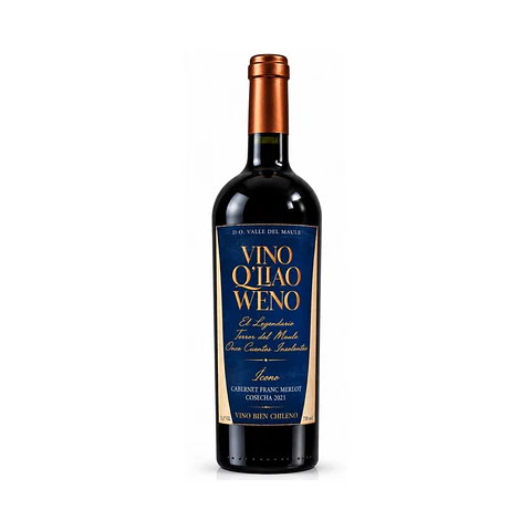 Vino Q’liao Weno Ícono Cabernet Franc Merlot 750 ml