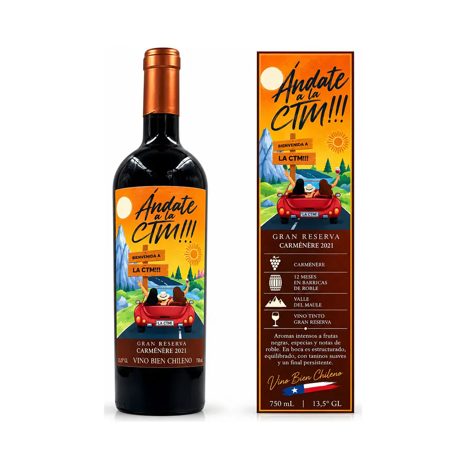 Ándate a la CTM!!! Gran Reserva Carménère 750 ml 1