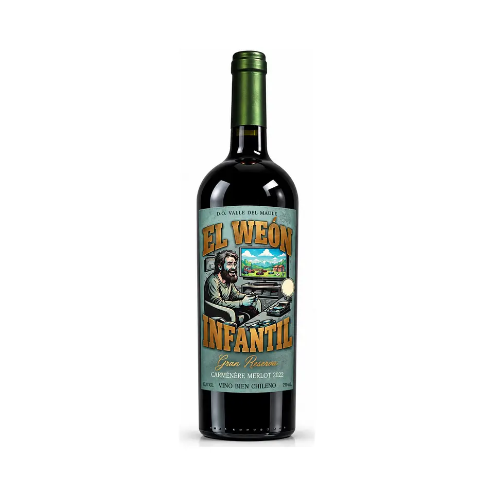 El Weón Infantil Gran Reserva Carménère–Merlot 750 ml 2