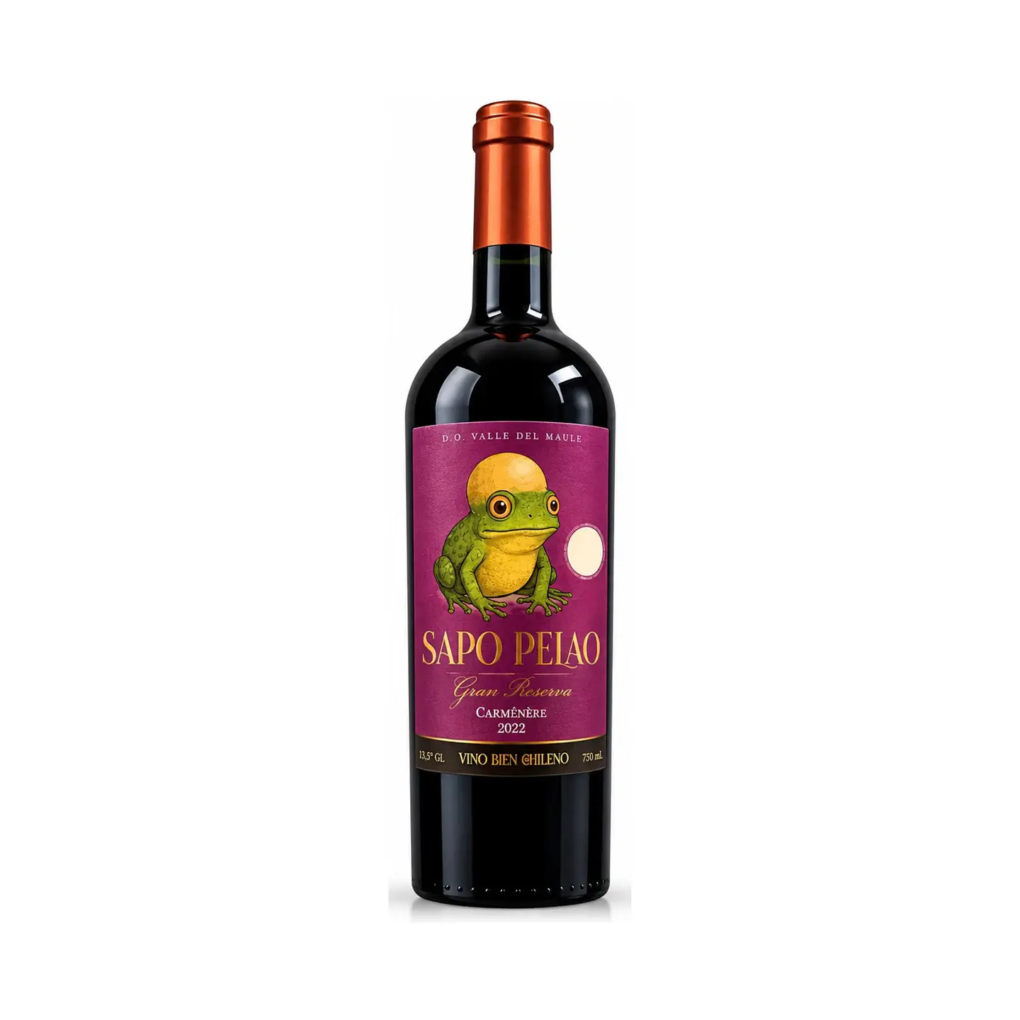 Sapo Pelao Gran Reserva Carmenere 750 ml 2