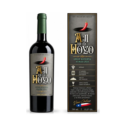 Ají en el Hoyo Gran Reserva Syrah 750 ml