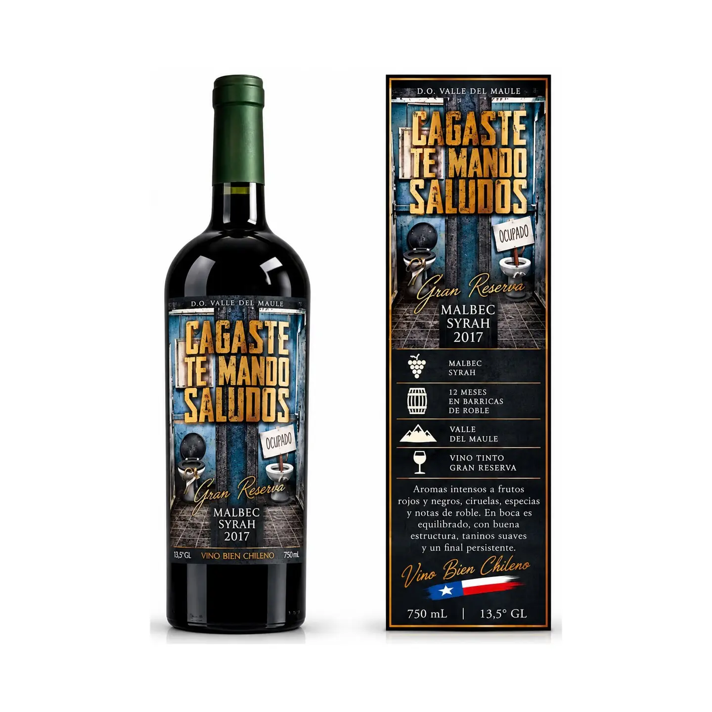 Cagaste Te Mando Saludos Gran Reserva Malbec–Syrah 750 ml 1