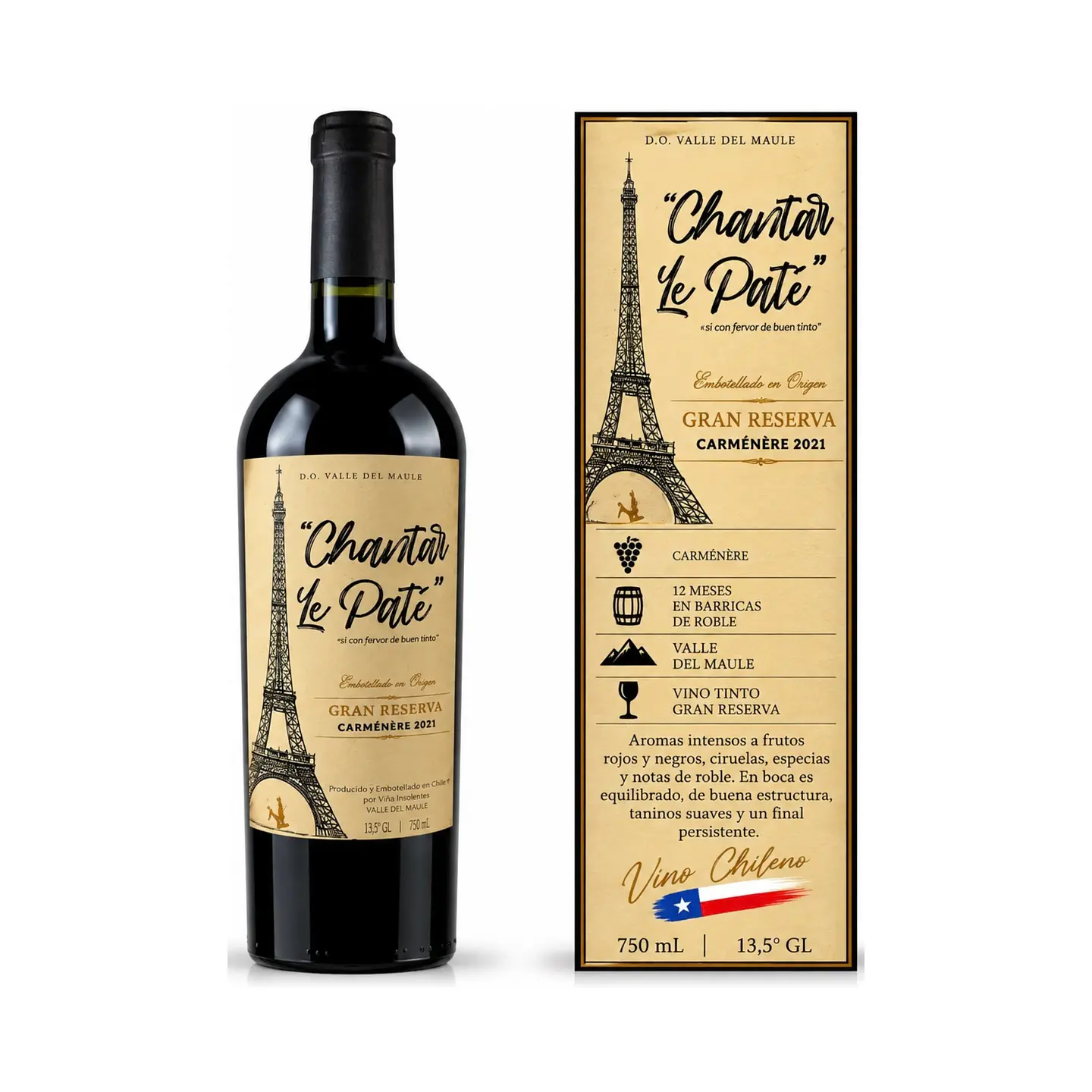 Chantar Le Paté Gran Reserva Carménère 750 ml 1