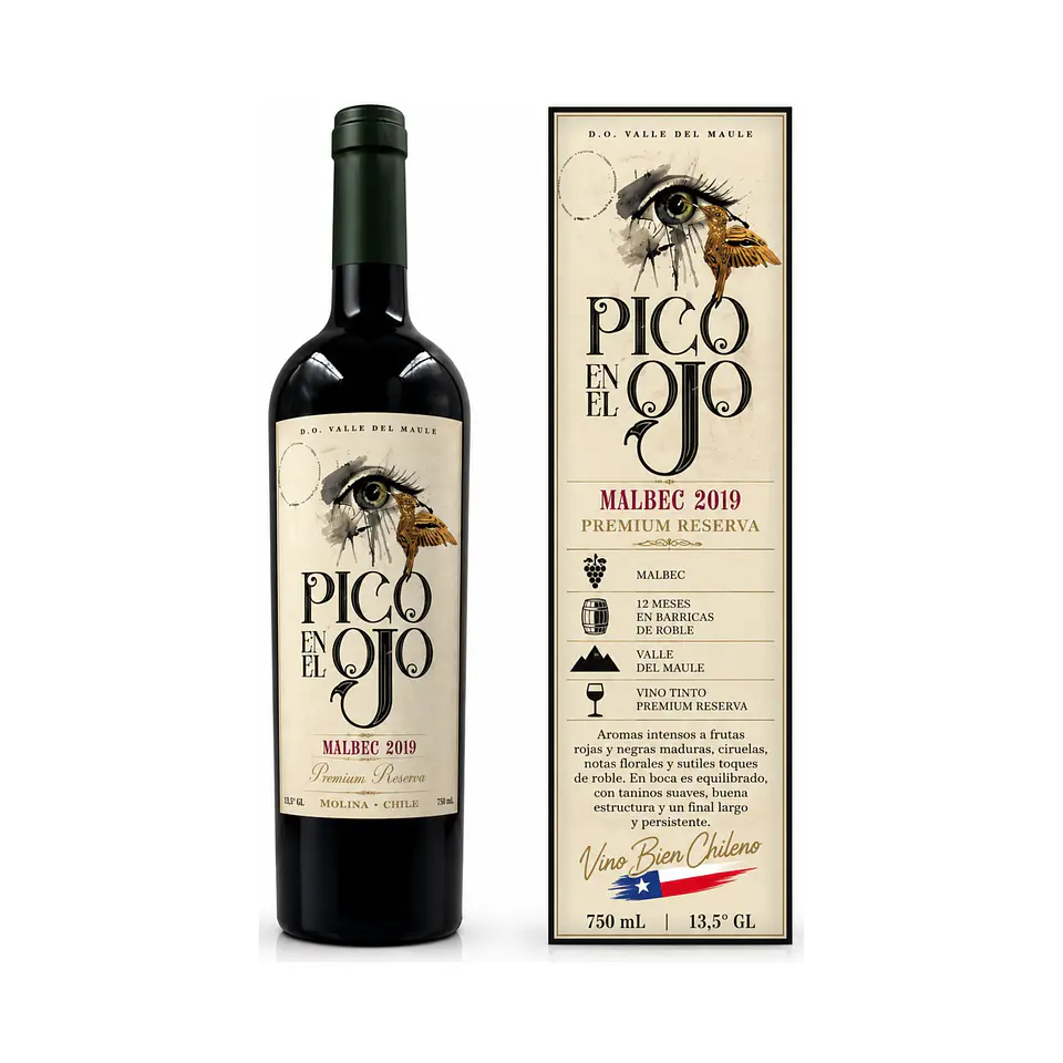 Pico en el Ojo Premium Reserva Malbec 2019 – 750 ml 1