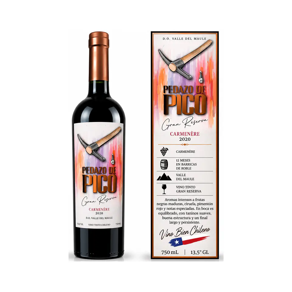 Pedazo de Pico Gran Reserva Carménère 2020 – 750 ml 1